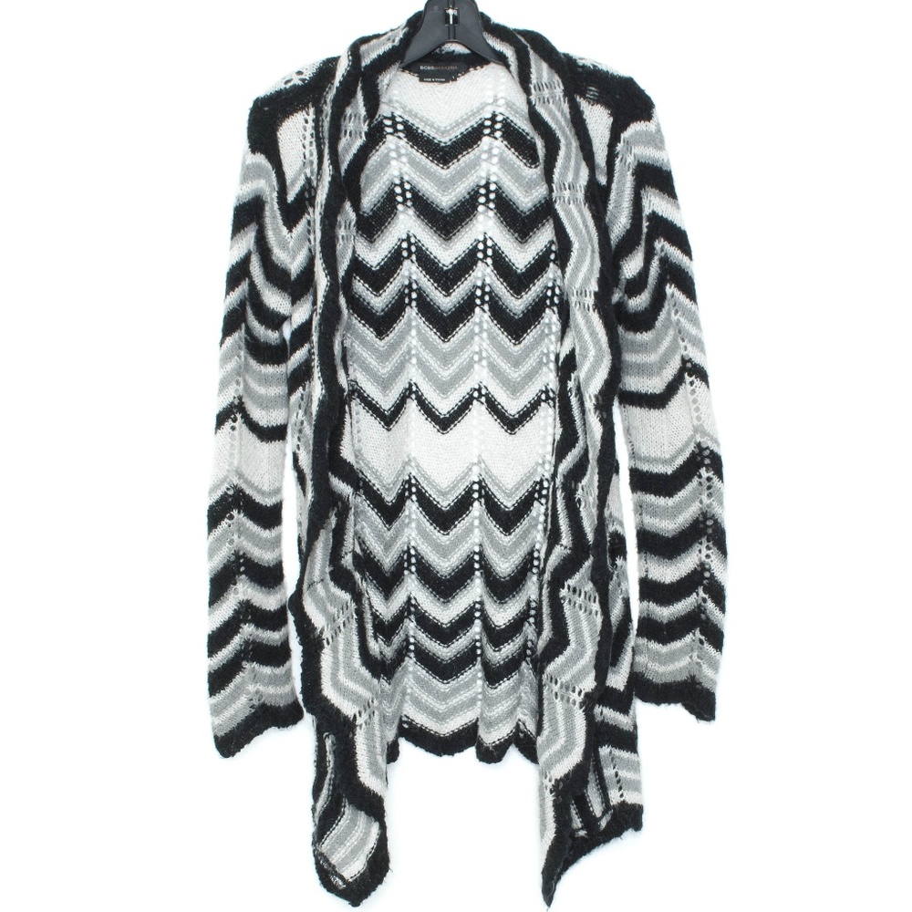 BCBGMaxazria Cardigan Sweater Mohair Open Small K2